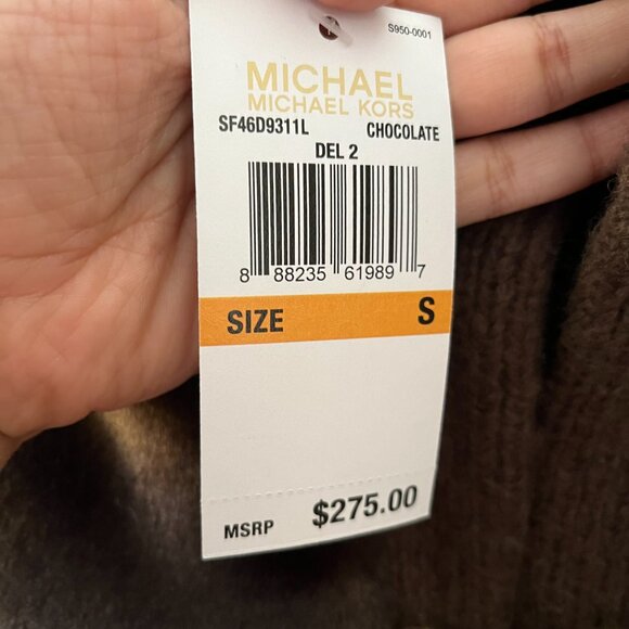 Michael michael kors Brown fur Buckle Vest NWT - Picture 8 of 8